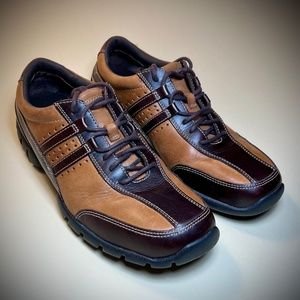 Rockport XCS Oxford Driving Shoe Mens 9M Brown/Tan Leather (APM7088Y)